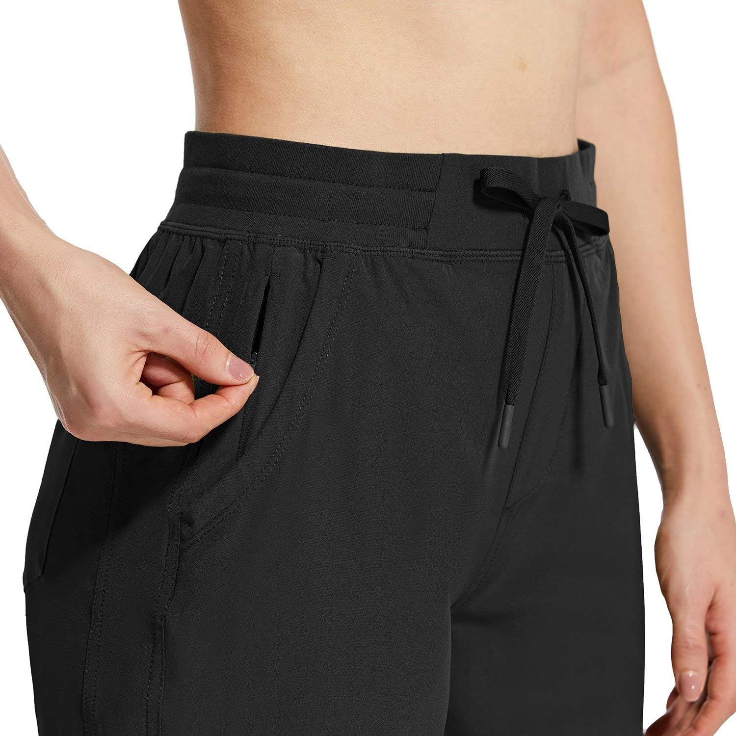 BALEAF Women's 7" Hiking Shorts 5 Pockets Quick Dry UPF 50+ Stretch Athletic Shorts for Camping, Travel, Running: Clothing
