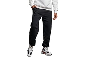 Russell Athletic Men's Dri Power Fleece Elastic Bottom Sweatpants, Relaxed Fit, Moisture Wicking, with or Without Pockets