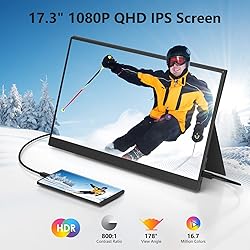 ForHelp 17.3" Portable Monitor 1080P FHD 144Hz