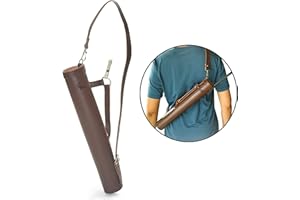 ONLYHANDMADE Scorpion Archery Back Arrow Quiver - Genuine Leather Arrow Case - Traditional Handmade Archery Quiver for Hunting & Target Practicing - Adjustable Lightweight & Comfortable Cow Leather