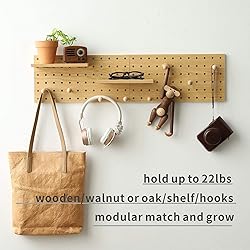 XAOMLP Wooden Pegboard Modular Display Organization