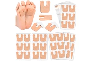72 Pcs Callus Pads for Feet Soft Felt Callus Cushions for Bottom of Foot U Shape Metatarsal Pads Pain Relief Adhesive Coin Pa