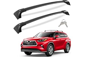 KINGGERI Lockable 260lbs Cross Bars Roof Racks Fit for Toyota Highlander 2020-2026 XLE Limited Platinum Hybrid, Heavy Duty Aluminum Metal Crossbar Luggage SUV Accessories(NOT for L/LE/LE Hybrid