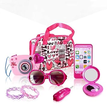 Leoie Children Mini Plastic Comb Make-up Toy Set Pretend Play-House Game Simulation Toy Gift