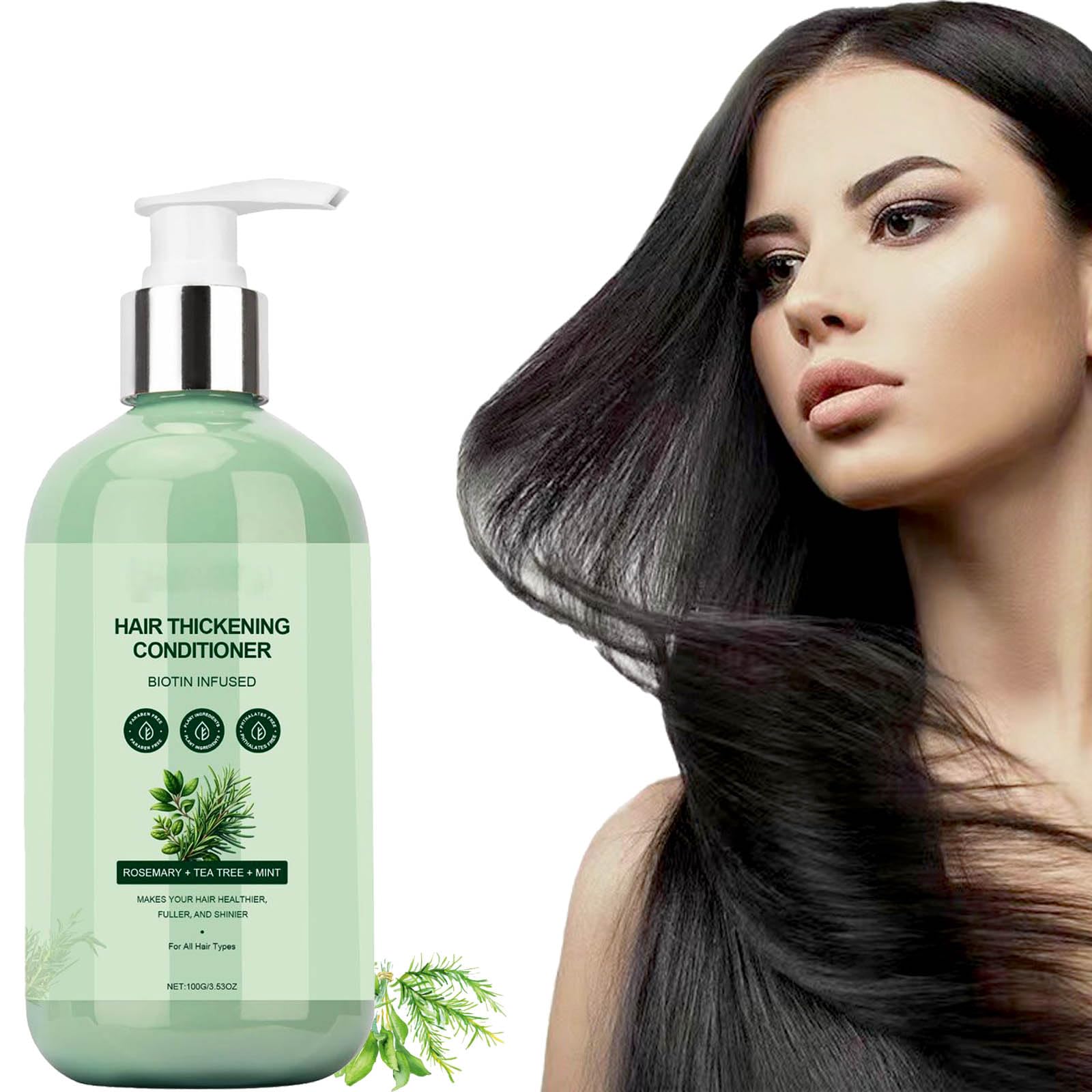 Rosemary Conditioner, Conditioner for Damaged & Dry Hair, Rosemary Hair Conditioner for Hair Growth & Scalp Care, Hair Loss and Thinning Hair, Growth Shampoo