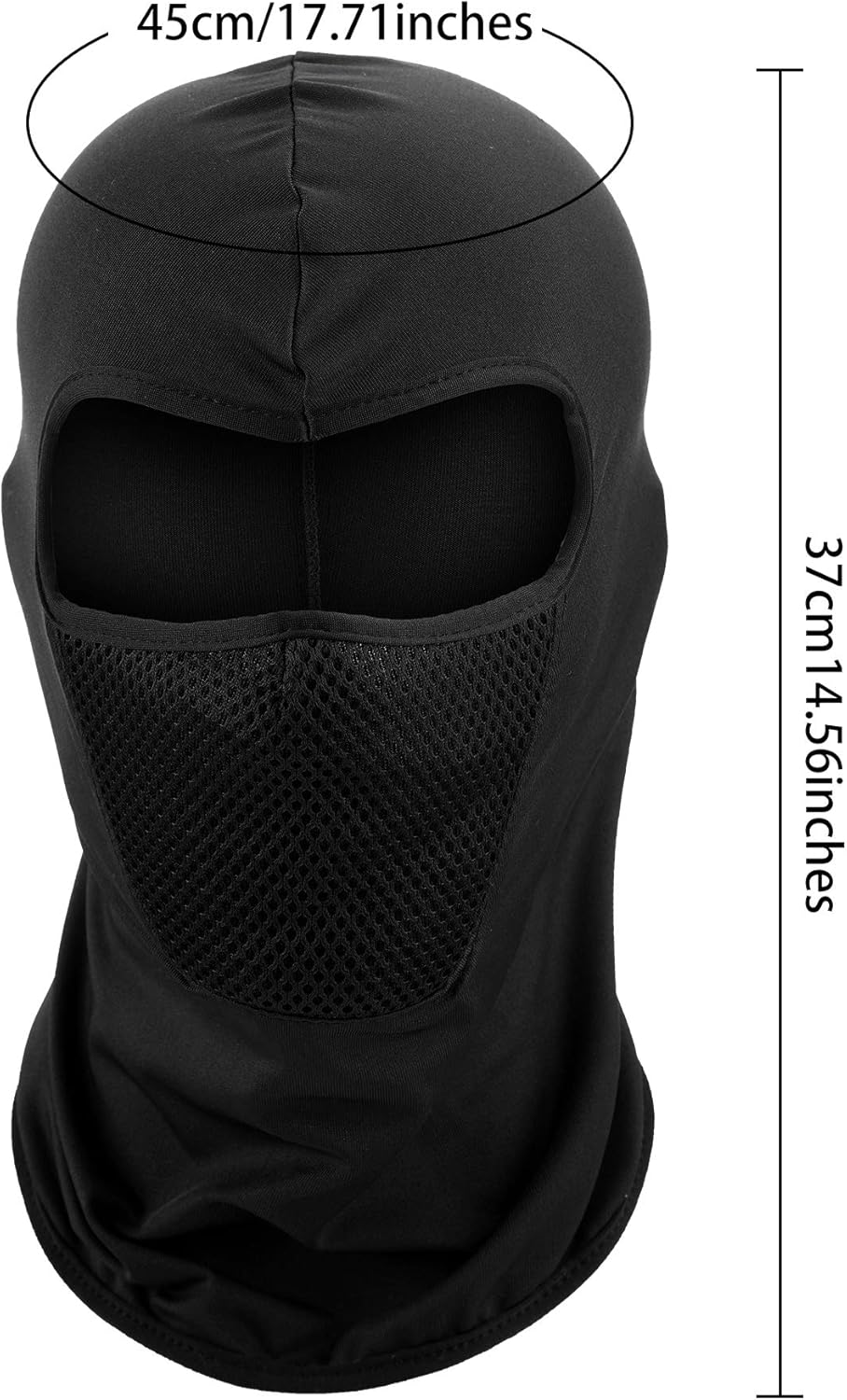 3 Pieces Balaclava Face Mask Motorcycle Windproof Camouflage Fishing Face Cover (Black) at  Men’s Clothing store