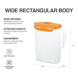 LocknLock Aqua Fridge Door Water Jug with Handle