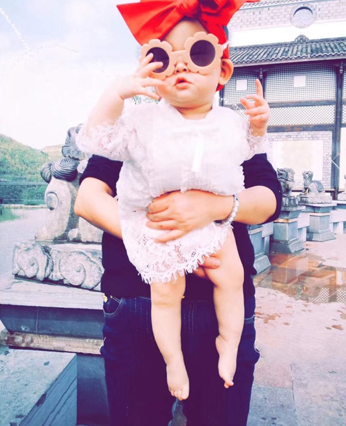 infant flower sunglasses