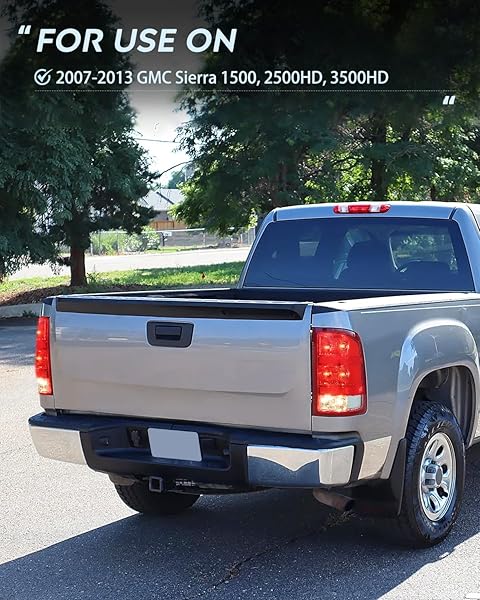NILIGHT TAILLIGHT ASSEMBLY COMPATIBLE WITH 2007 2008 2009 2010 2011 2012 2013 GMC SIERRA 1500 2500HD 3500HD REAR LAMP REPLACEMENT OE STYLE DRIVER AND PASSENGER SIDE