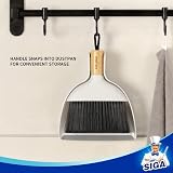 MR.SIGA Mini Dustpan and Brush Set Bamboo Handle Portable Cleaning Kit 1 Set view 6