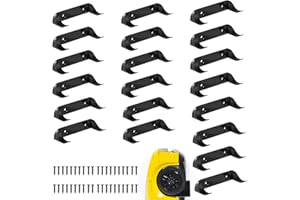 Asphodelia 20 Pack Wall Mount Compatible with Car、Speed Champions F1 Display Shelves Bracket Hooks for Brick Cars with Screws