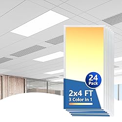 CycevSun 2x4 LED Flat Panel Light Drop Ceiling