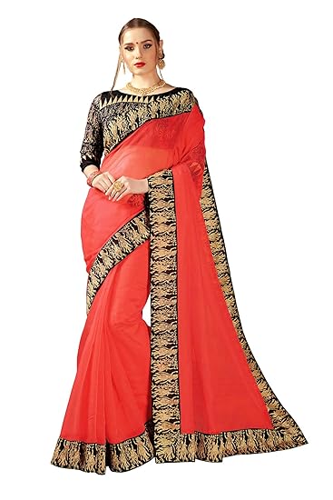 Womens Cotton Silk Saree With Blouse Piece (Rass101-gajari_Gajari)