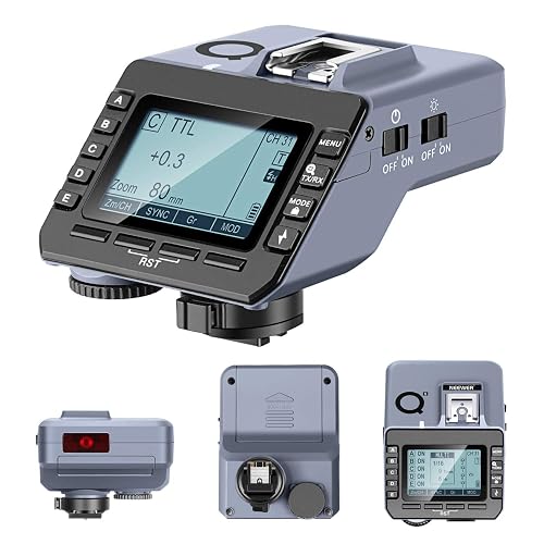 Neewer Q-C Trigger Wireless TTL Per Canon: Trasmettitore/ricevitore Con HSS 1/8000s, 5 Gruppi, ID 01-99 E Aggiornamento USB-C