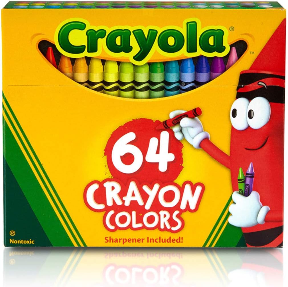Crayola crayons 64-ct hinged Box 52064d (071662000646)