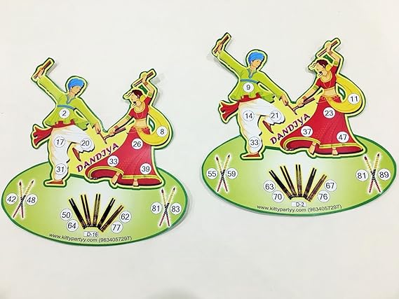 Dandiya Raas Printed Tambola Tickets