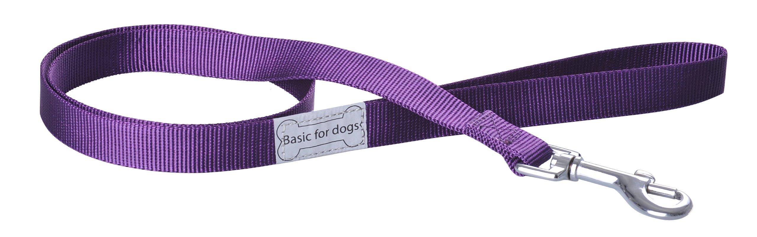 Wouapy Basic Line Lead for Dog, 40 mm/50 cm, Purple