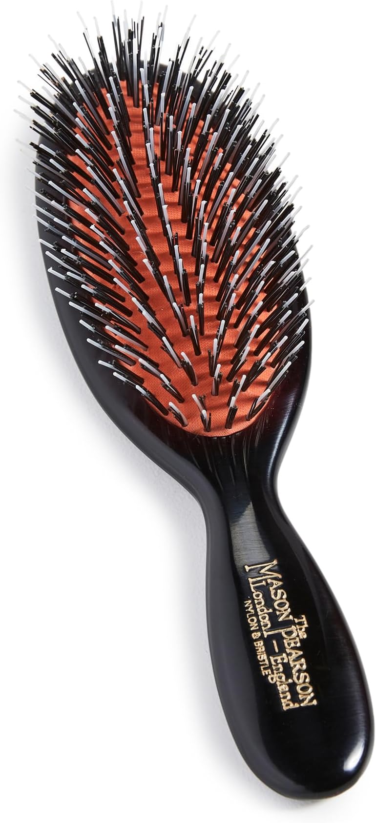 Mason Pearson Pocket Bristle Nylon Hair Brush Dark Ruby Cushion Pad