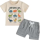 Fernvia Toddler Baby Boy Summer Clothes 6 12 18 24 Months 2T 3T 4T Short Sleeves Shirt Tops & Casual Shorts Outfit Set