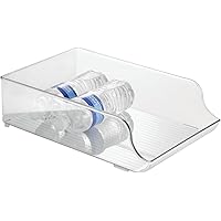 Plastic Refrigerator and Freezer Storage Organizer Bin Water Bottle and Drink Holder for Kitchen,Set of 1 of Two Pack.