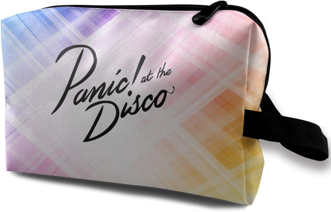 Panic At The Disco Women Travel Cosmetic Bags With Zipper Small Makeup Clutch Pouch Cosmetic And Toiletries Organizer Toiletry Bag