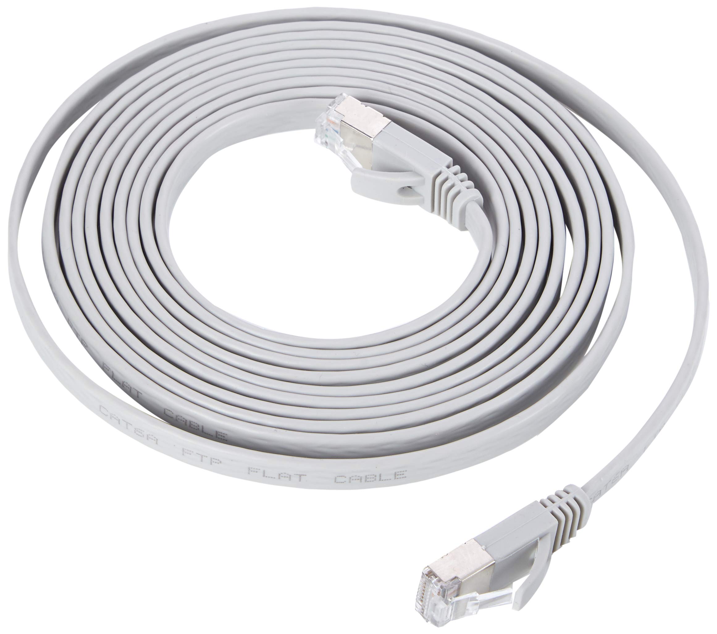 Pro Signal PSG91137 Flat Cat6a STP Ethernet Patch Lead, 3 m, Grey