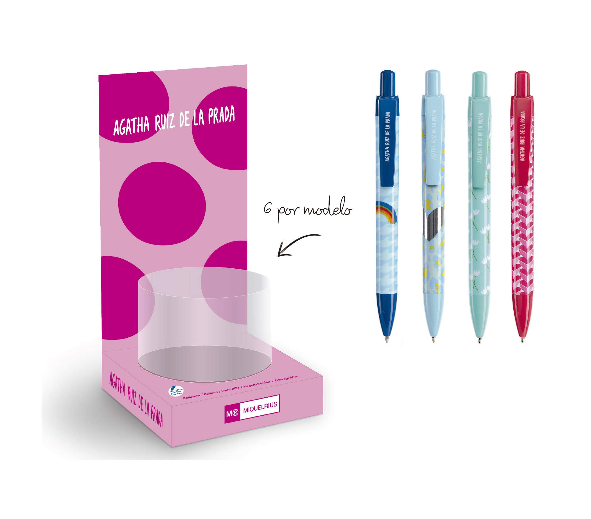 Miquelrius Agatha Ruiz de la Prada Display 24 Pens