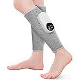 Leg Massager with Heat and Compression, Calf Massager for Circulation and Pain with 3 Intensities, 3 Modes, Restless Legs Syndrome Relief Compress Leg Machine, Gifts for Women (Pair) (Light Gray)