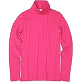 J.Crew Mercantile Women's Long Sleeve Tissue Turtleneck T-Shirt (XXS, Vintage Berry)