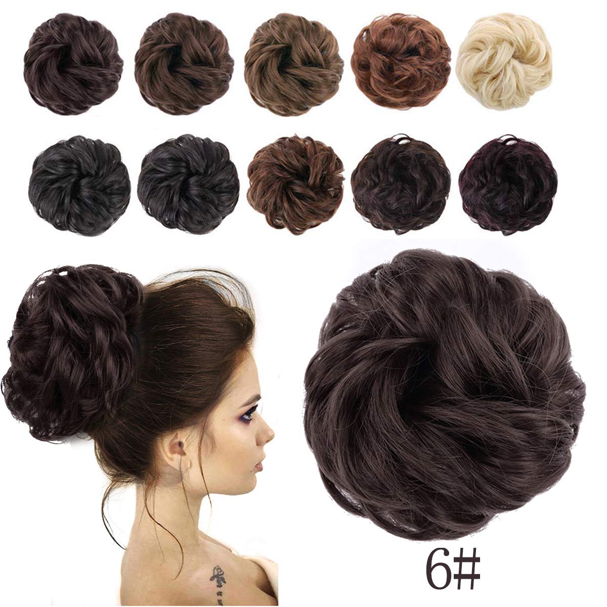Amazon Com Aisi Beauty Messy Hair Bun Extensions Chignons Hair