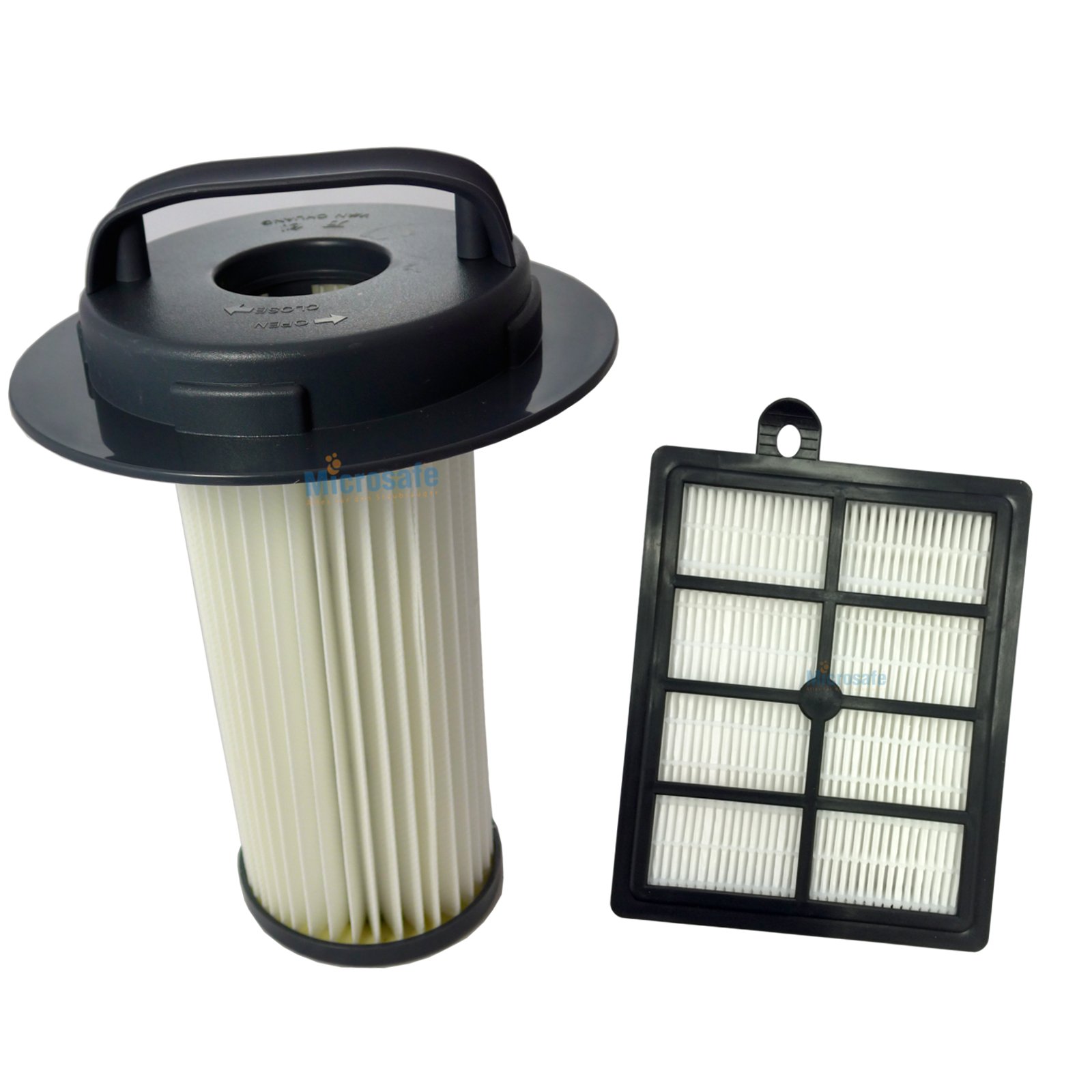 Microsafe® Filter Set - Air Filter FC8048 + HEPA Filter for Philips Marathon FC9212 / FC9214 / FC9216 / FC9218 - No. 432200524860, 432200517520