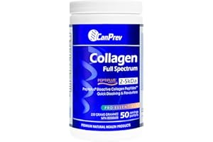 CanPrev Collagen Full Spectrum Peptiplus, 250g Powder 50-Servings - Pure Hydrolyzed Peptides, Optimized for Easy Mixing & Abs