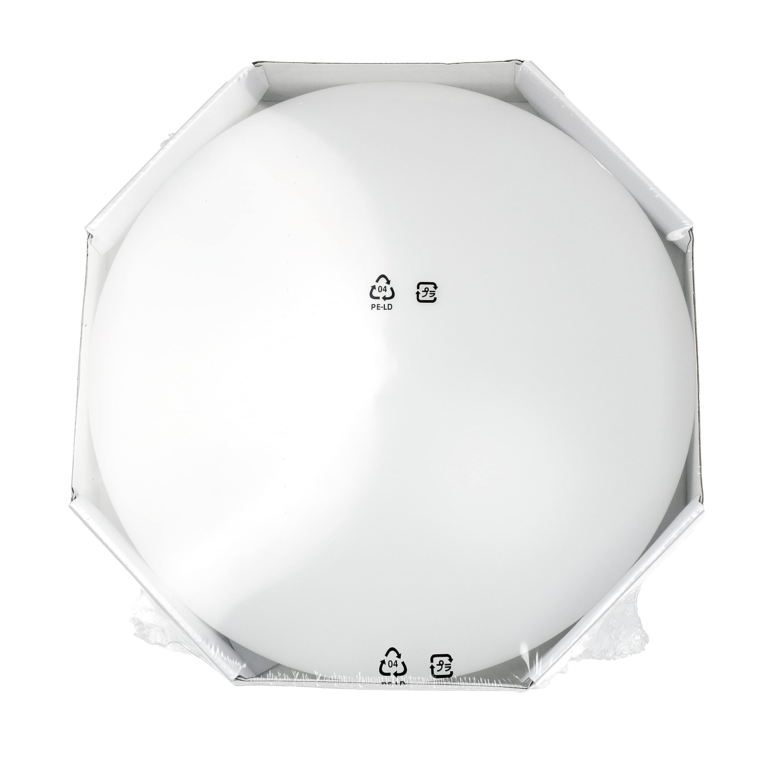 Ikea BARLAST LED Round Flush Bathroom Ceiling/Wall Light, 25 Centimetres, IP44, 800lm, 2700K Warm White