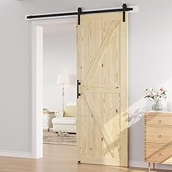 SMARTSTANDARD 38in x 96in Sliding Barn Door with