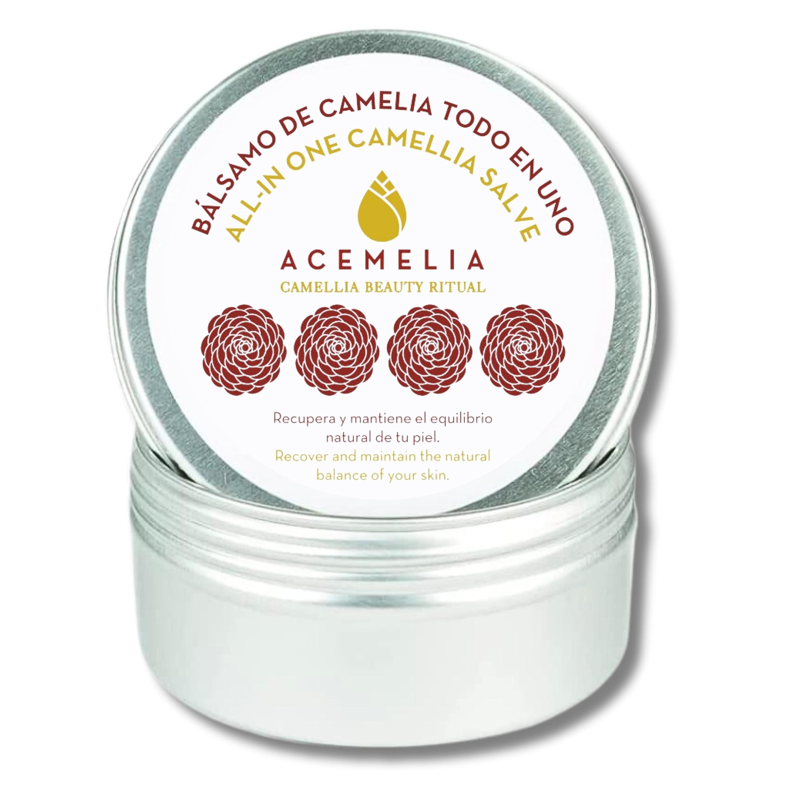 Acemelia - Camellia All-in-One Balm - Soothing Repair Balm, Multifunctional, Protects, Repairs, Calms and Regenerates - 100% Natural – 50g