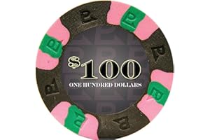 STRAIGHT POKER SUPPLIES NexGen Pro Classic Poker Chips 10-6000 : 9 Gram Authentic Casino Feel with Tri-Color Design and Textured Mold - 50 Pack