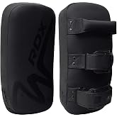RDX MMA Thai Pad for Target Training, Convex Skin Leather Curved Kickboxing Strike Shield, Coaching Boxing, Muay Thai, Martial Arts, Karate, Taekwondo, Punching