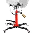 VEVOR Transmission Jack,0.75 Ton (1660 lbs) Capacity Hydraulic Telescopic Transmission Jack, 2-Stage Floor Jack Stand with Fo