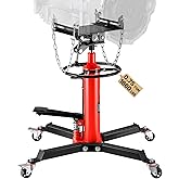 VEVOR Transmission Jack,0.75 Ton (1660 lbs) Capacity Hydraulic Telescopic Transmission Jack, 2-Stage Floor Jack Stand with Fo
