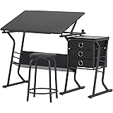 SD STUDIO DESIGNS Eclipse Craft Center in Black / Black 13365