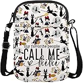 MBMSO Kiki and Jiji Crossbody Bag Animated Movie Theme Gifts for Manga Fans Kiki Delivery Inspired Crossbody Purse for Baker