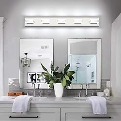 SOLFART LED Dimmable Modern Closs Chrome Bathroom