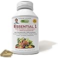 ANDREW LESSMAN Essential-1 Multivitamin 1000 IU Vitamin D3 360 Small Capsules – 100 mcg Methyl B12. CoQ10 Lutein Lycopene Zeaxanthin. High Potency. No Additives. Gentle Ultra-Mild. One Daily Capsule