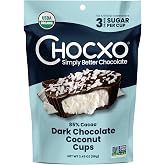 Chocxo Coconut Cups Dark Chocolate 85% Organic 3.45 Ounce