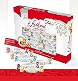 I Siciliani 17.6oz (500g.) Soft Almond Torrone Nougat Covered in variety flavors of chocolate bite size Individually wrapped Assorted Mix in a nice Gift box approx. 40-42 pieces made in Sicily.**NO PRESERVATIVES & GLUTEN FREE ** You won't be disappointed the best Torrone we have ever tasted!
