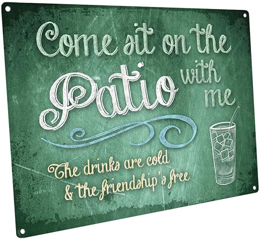 Thomas655 Cartel De Metal Para Decorar La Pared Del Porche