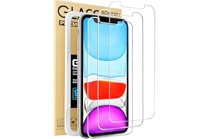 Mkeke Compatible with iPhone 11 Screen Protector for iPhone XR Screen Protector, Tempered Glass Film for Apple iPhone 11 and iPhone XR, 3-Pack Clear