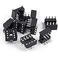 10pcs Solder Type Double Row 8 PIN DIP PDIP-8 Integrated Circuit IC Sockets Connector DIP8 2x4 0.1" Pitch for Attiny85 Chips