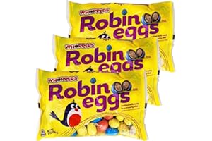 KANDY KORNER Hershey’s Robin Eggs – 9 ounce (Pack of 3) Speckled Whoppers Robin Eggs for Easter – Robin Eggs Candy for Easter Egg Hunt, Stocking Stuffers – Milk Chocolate Whoppers Easter Robin Eggs