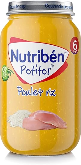 Nutriben Petit Pot Bebe Potito Repas Pour Bebe Des 6 Mois Poulet Riz 235 G 1 Unite Amazon Fr Epicerie